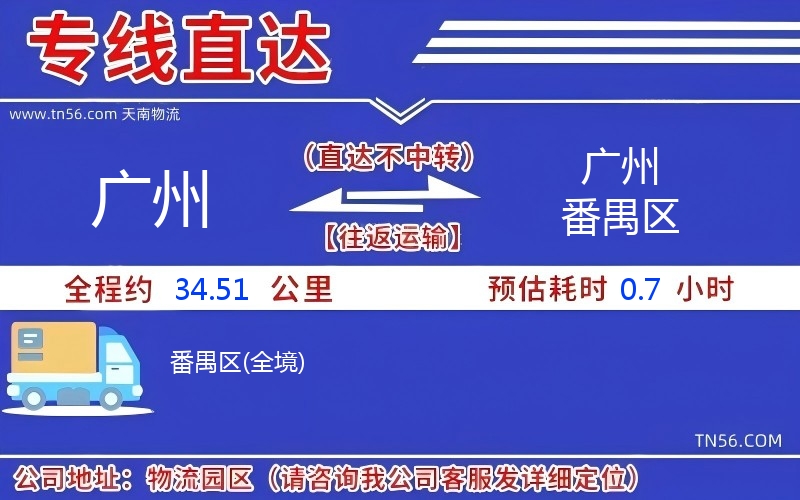 廣州到廣州番禺區物流公司 廣州到廣州番禺區物流公司