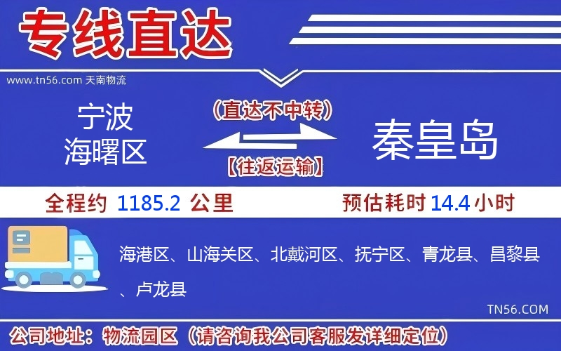 寧波海曙區(qū)到秦皇島物流公司 寧波海曙區(qū)到秦皇島物流公司