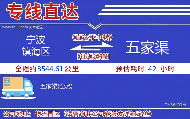 寧波鎮(zhèn)海區(qū)到五家渠物流公司